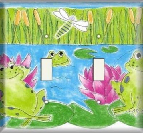Double Switch Plate - Froggy Bog