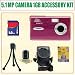Digital Concepts 5.1 Megapixel Digital Camera (Pink) + 1GB Accessory Kit