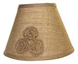 10" Burlap Rosette Lamp Shade