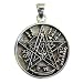 Sterling Silver Tetragrammaton Pentacle Pendant Jewelry