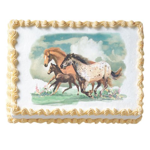 Horses Cakes - 1 Wild Horses Edible Do-It-Yourself Edible Cake Art by Decopac