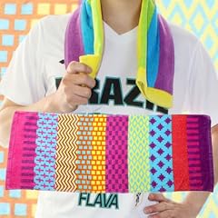【CrazyMix】新作・使いやすい大きさ・プリントデザイン・タオル・TOWEL・ふんわり・スポーツに海にプールにお風呂に・使い心地満点!