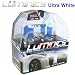 Luminics Ultra White H11 Halogen 5150K Headlight Bulb with FREE LED Keychain