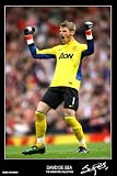 David De Gea signed Manchester United Autograph Print – HALF PRICE