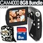 Coby Snapp CAM4000 3MP 4 X Digital Zoom 2in TFT LCD Digital Camcorder/Camera (Black) + 8GB Accessory Kit