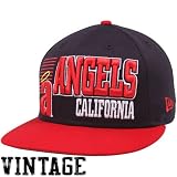 New Era Los Angeles Angels of Anaheim Navy Blue-Red 9FIFTY Borderline Snapback Adjustable Hat