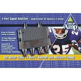 Electroline EDA-2400 Four Port Cable TV HDTV Signal Booster Amplifier (Retail Package) by Electroline