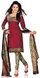 Gorgeous Printed designers 3 piece cotton Salwar Kameez dress material or Pre stitch to your size. FREE - Matching Pendent Necklace with Earring.