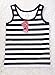 Women's Les Lesbian Tomboy Chest Binder Slim Fit Vest Tops US L/Tag 2XL Black Stripe