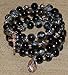 FavorOnline Glass Wrap Rosary Bracelet with Cross