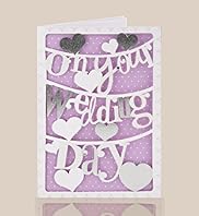 Hanging Letters Wedding Day Card