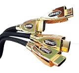 Duronic BLACK - 1M HDMI v1.4 Goldspec High Speed HDMI Cable with Ethernet- Premium 24K Gold Plated HDMI to HDMI Lead - 1 metres