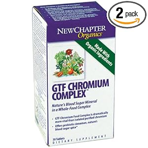 New Chapter GTF Chromium Complex, 30-Count Bottle (Pack of 2) by New Chapter