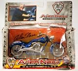 Toy Zone - Iron Legends - Arlen Ness Motorcycles - Blue - 1:18 Scale - Die Cast - Working Belt Drive & Suspension - New - Collectible