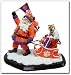 Clemson Tigers University Santa Tabletop Figurine