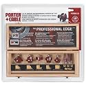 Porter-Cable PCRBS10 10 Piece Master Woodworking Router Bit Set