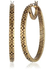 The SAK Large Etched Click Hoop Earrings