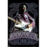 (24x36) Jimi Hendrix 1969, Purple Music Poster Print