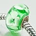 Frais vert blanc perles de verre Fleur Convient Pandora Chamilia et autres bracelets
