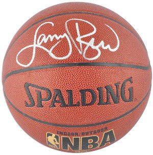 Larry Bird Signed Celtics Basketball