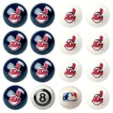 Cleveland Indians MLB Home vs. Away Billiard Balls Full Set (16 Ball Set) by Imperial International