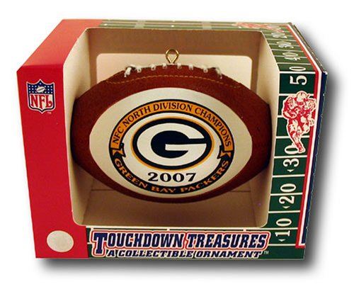 Green Bay Packers 2007 NFC North Division Champions Football Shaped Holiday Christmas Ornament Green Bay Packers 2007 NFC North Division Champions Football Shaped Holiday Christmas Ornament