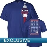 New York Giants Toddler (2-4T) Royal Reebok Super Bowl XLVI Champions Roster T-Shirt