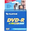 Fujifilm Media 25302444 DVD-R Camcorder 1.4GB 30 Minutes 4X Jewel HT - 5 Pack