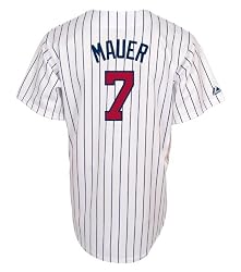 MLB Joe Mauer Minnesota Twins Replica Home Jersey