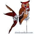 Great Horned Owl Garden Spinner