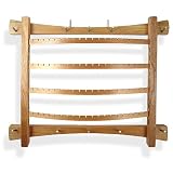 Handcrafted Cherry Wood Jewelry Organizer, Multi Rack Version, Wall-Hung or Tabletop