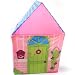 Relaxdays Kinderzelt Spielhaus rosa 240 x 70 x 125 cm