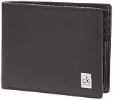 Calvin Klein Jeans Bill.7C KM0120CT500, Portefeuille homme - Noir, Cuir