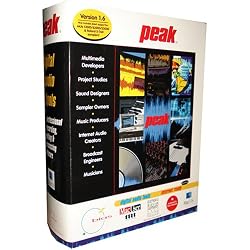 Peak Professional Recording, Editing & Processing Software Version 1.6 for Mac OS