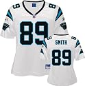 Steve Smith White Reebok Replica Carolina Panthers Women's Jersey