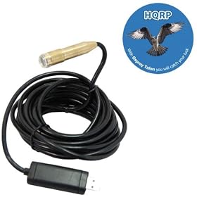HQRP 16.4ft / 5m USB Digital Endoscope / Borescope / Microscope Flexible Waterproof w/ 4 LEDs Pipe Snake Cam plus HQRP Coaster: Camera &amp; Photo