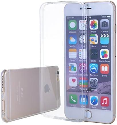 iPhone 6/6S Case,MONIGE®[TPU] Soft Clear Cover Case with Dust Plugs for Apple 6/6S 4.7 Inch Screen Protector(2015)(Transparent)(Package of 1)