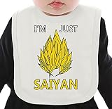 I'm Just Saiyan ネクタイを有する有機ビブ Medium