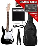 Rocktile Banger’s Pack E-Gitarren Set BLACK+ Tuner