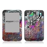 Butterfly Wall Design Protective Decal Skin Sticker for Amazon Kindle Keyboard / Keyboard 3G (3rd Gen) E-Book Reader - High Gloss Coating