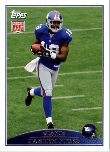 2009 Topps NFL Football ROOKIE Card # 335 Hakeem Nicks New York Giants (RC) - Mint Condition & Shipped In A Protective Screwdown Display Case!