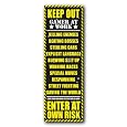 Keep Out Door Poster Gamer At Work 21X62 Sign Dp283