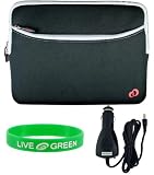 ASUS Eee PC 1000HA 10-Inch Netbook Sleeve Case and Car Charger
