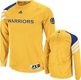 Golden State Warriors Yellow 2011-2012 On-Court Long Sleeve Shooting Shirt