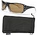 Vox Women's Polarized Sunglasses Designer Sport Fashion Rhinestones Free Pouch