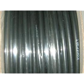 100m RG6 Digital Coax Cable in Black with Clips