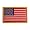 American US Flag Patch Gold Border