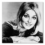 Sharon Tate B&W Matte Photograph - 12x12 Inches