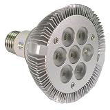 LED - 845 Lumens - 21 Watt - 7 LED PAR30 Bulb - 80+ Watt Replacement - White (5300 Kelvin)
