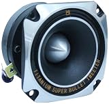 Mr. Dj HDT700S 3.5-Inch Titanium Bullet High Compression Tweeter with 10 Ounce Ferrite Magnet (Chrome)